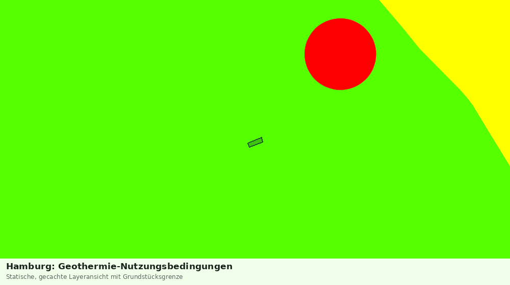 Statische Kartenansicht: Hamburg: Geothermie-Nutzungsbedingungen