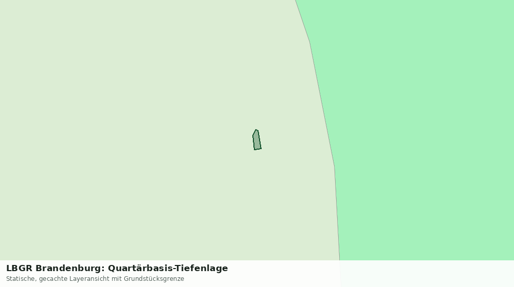 Statische Kartenansicht: LBGR Brandenburg: Quartärbasis-Tiefenlage