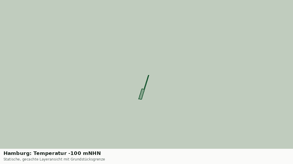 Statische Kartenansicht: Hamburg: Temperatur -100 mNHN