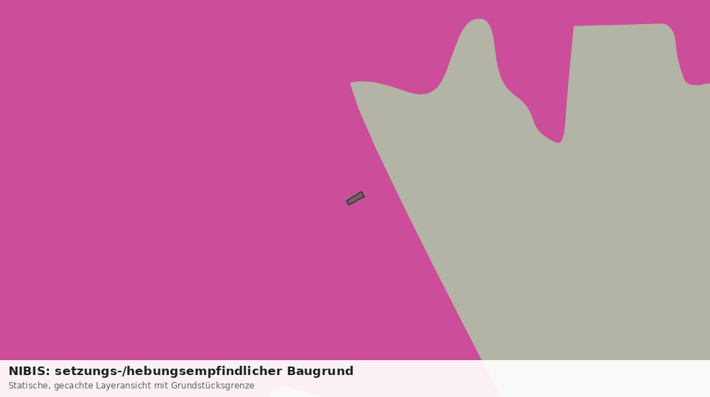 Statische Kartenansicht: NIBIS: setzungs-/hebungsempfindlicher Baugrund