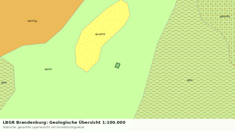 Statische Kartenansicht: LBGR Brandenburg: Geologische Übersicht 1:100.000
