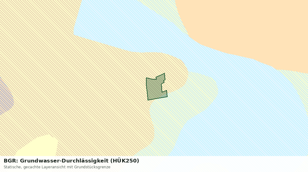 Statische Kartenansicht: BGR: Grundwasser-Durchlässigkeit (HÜK250)