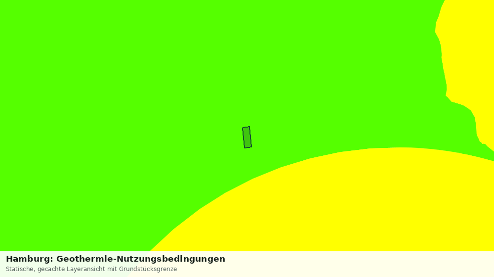 Statische Kartenansicht: Hamburg: Geothermie-Nutzungsbedingungen