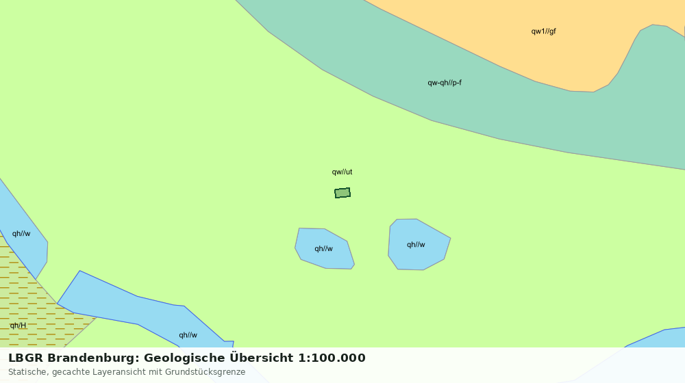 Statische Kartenansicht: LBGR Brandenburg: Geologische Übersicht 1:100.000