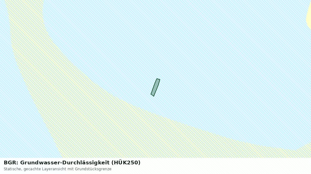Statische Kartenansicht: BGR: Grundwasser-Durchlässigkeit (HÜK250)