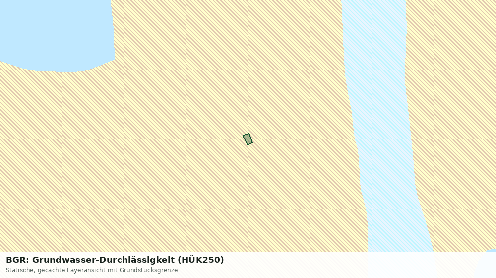 Statische Kartenansicht: BGR: Grundwasser-Durchlässigkeit (HÜK250)