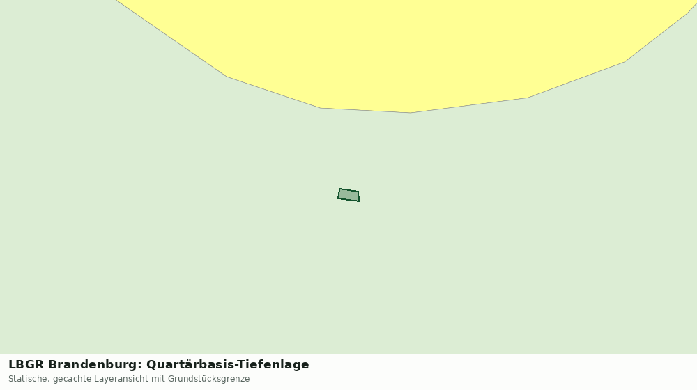 Statische Kartenansicht: LBGR Brandenburg: Quartärbasis-Tiefenlage