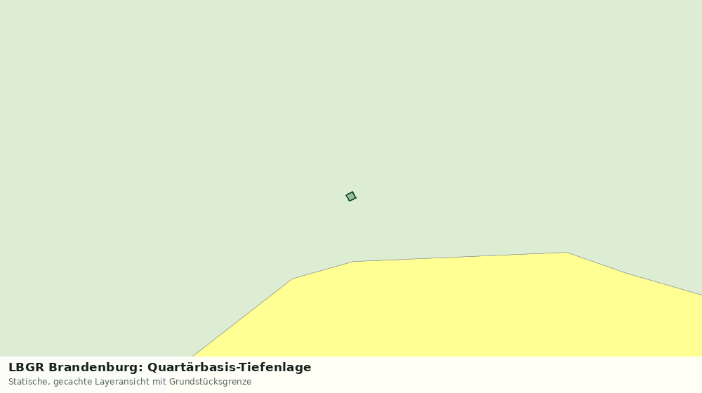 Statische Kartenansicht: LBGR Brandenburg: Quartärbasis-Tiefenlage