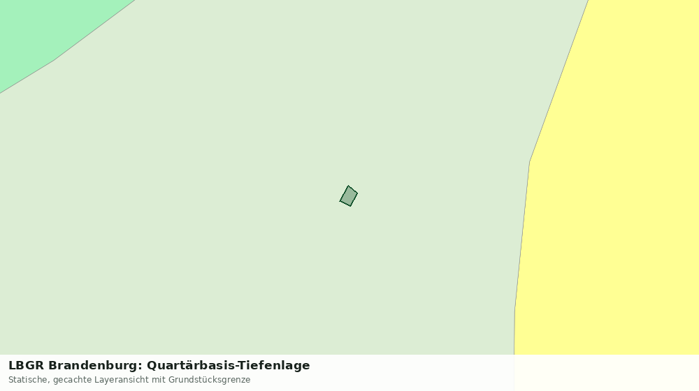 Statische Kartenansicht: LBGR Brandenburg: Quartärbasis-Tiefenlage