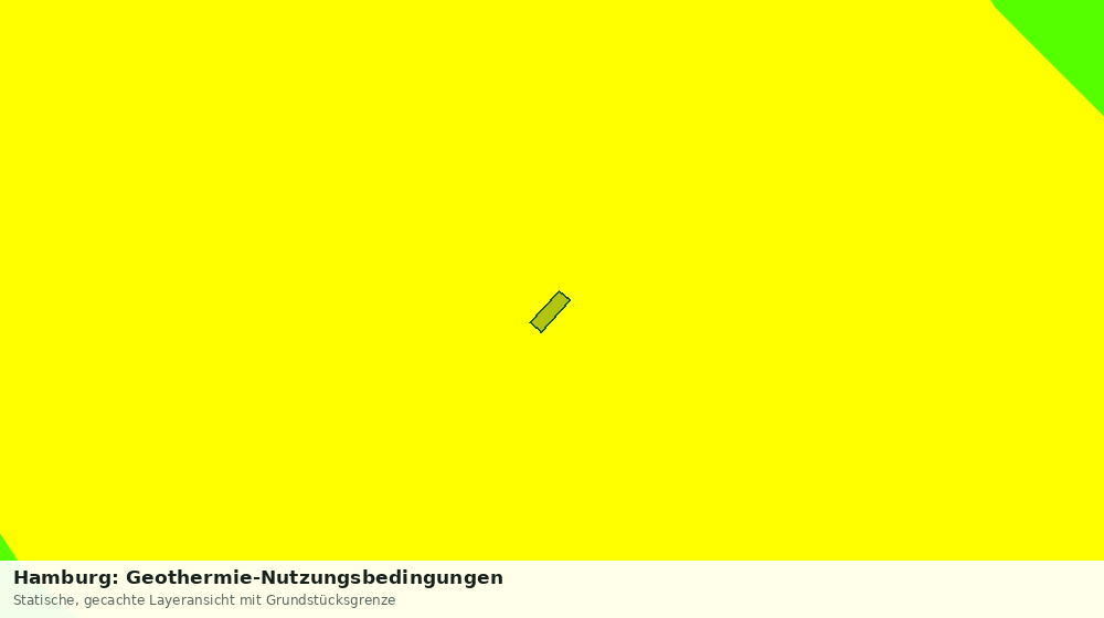 Statische Kartenansicht: Hamburg: Geothermie-Nutzungsbedingungen