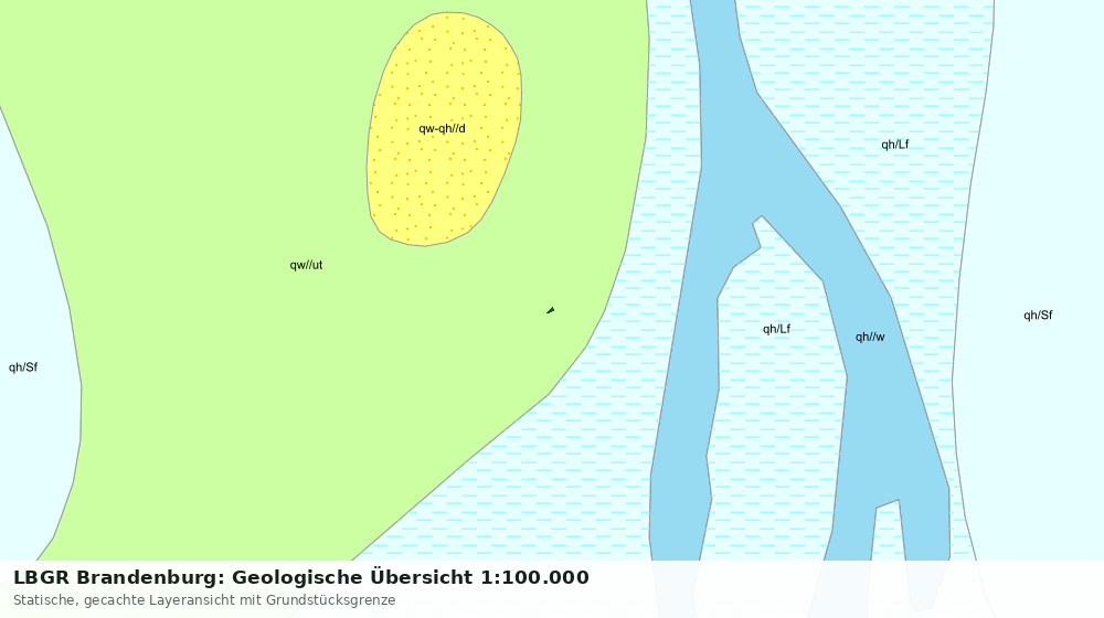 Statische Kartenansicht: LBGR Brandenburg: Geologische Übersicht 1:100.000