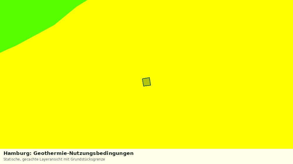 Statische Kartenansicht: Hamburg: Geothermie-Nutzungsbedingungen