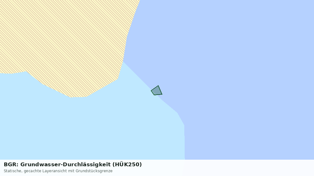 Statische Kartenansicht: BGR: Grundwasser-Durchlässigkeit (HÜK250)