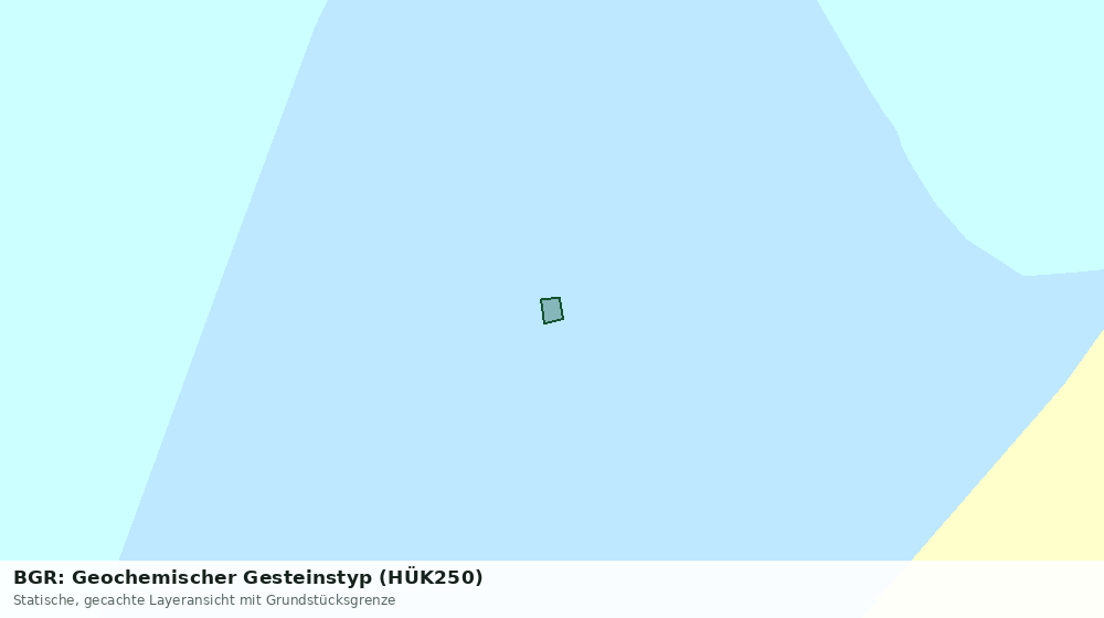 Statische Kartenansicht: BGR: Geochemischer Gesteinstyp (HÜK250)
