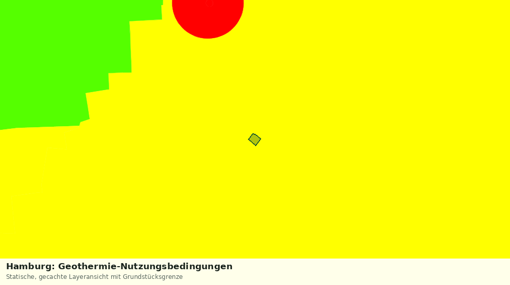 Statische Kartenansicht: Hamburg: Geothermie-Nutzungsbedingungen