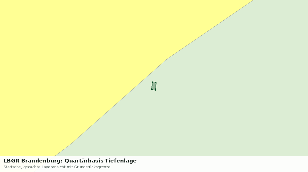 Statische Kartenansicht: LBGR Brandenburg: Quartärbasis-Tiefenlage