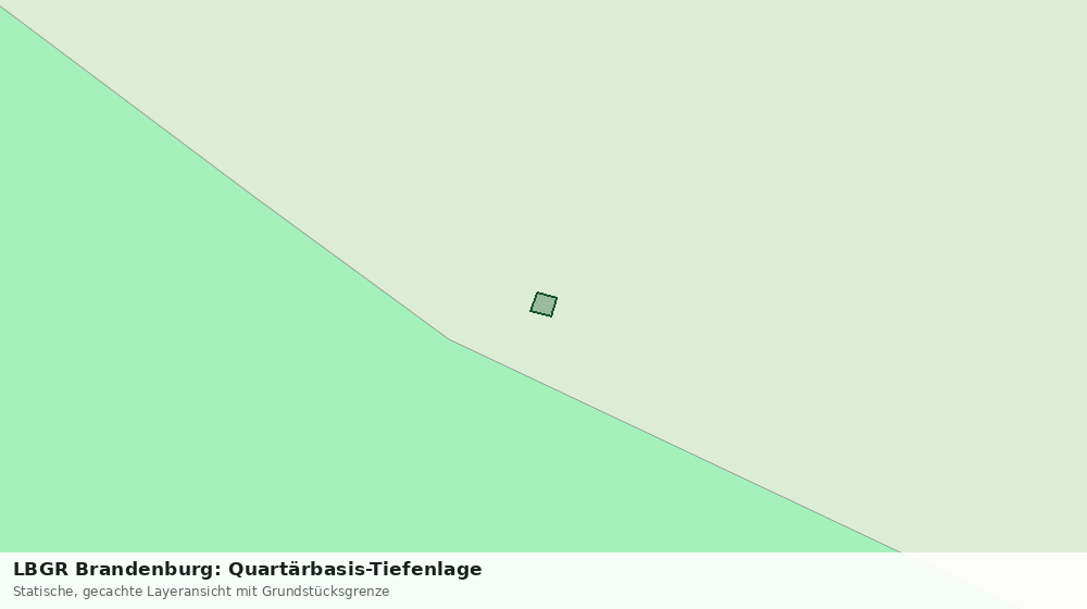Statische Kartenansicht: LBGR Brandenburg: Quartärbasis-Tiefenlage