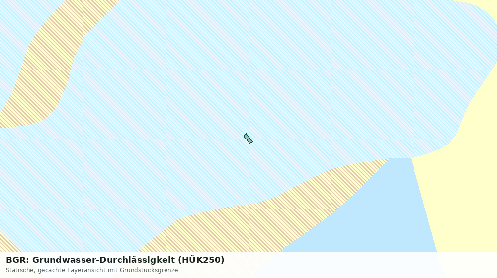 Statische Kartenansicht: BGR: Grundwasser-Durchlässigkeit (HÜK250)
