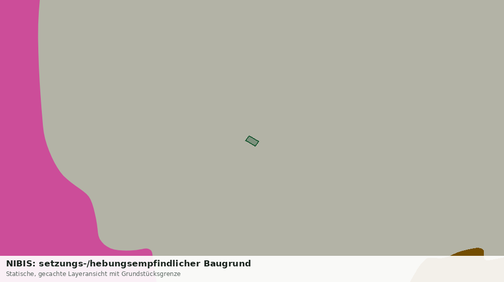 Statische Kartenansicht: NIBIS: setzungs-/hebungsempfindlicher Baugrund