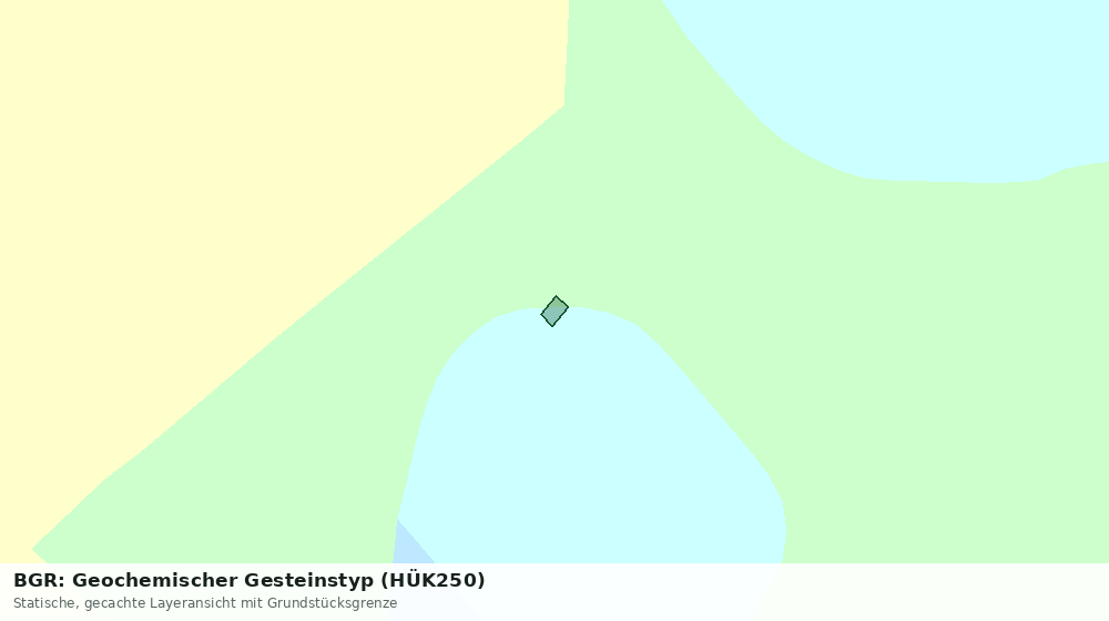 Statische Kartenansicht: BGR: Geochemischer Gesteinstyp (HÜK250)