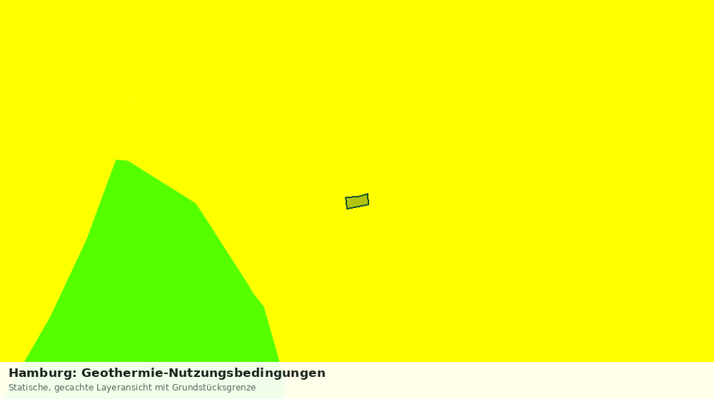 Statische Kartenansicht: Hamburg: Geothermie-Nutzungsbedingungen