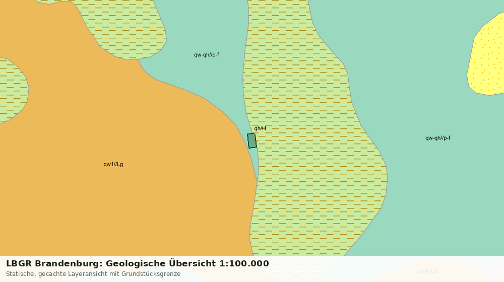 Statische Kartenansicht: LBGR Brandenburg: Geologische Übersicht 1:100.000