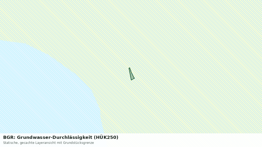 Statische Kartenansicht: BGR: Grundwasser-Durchlässigkeit (HÜK250)