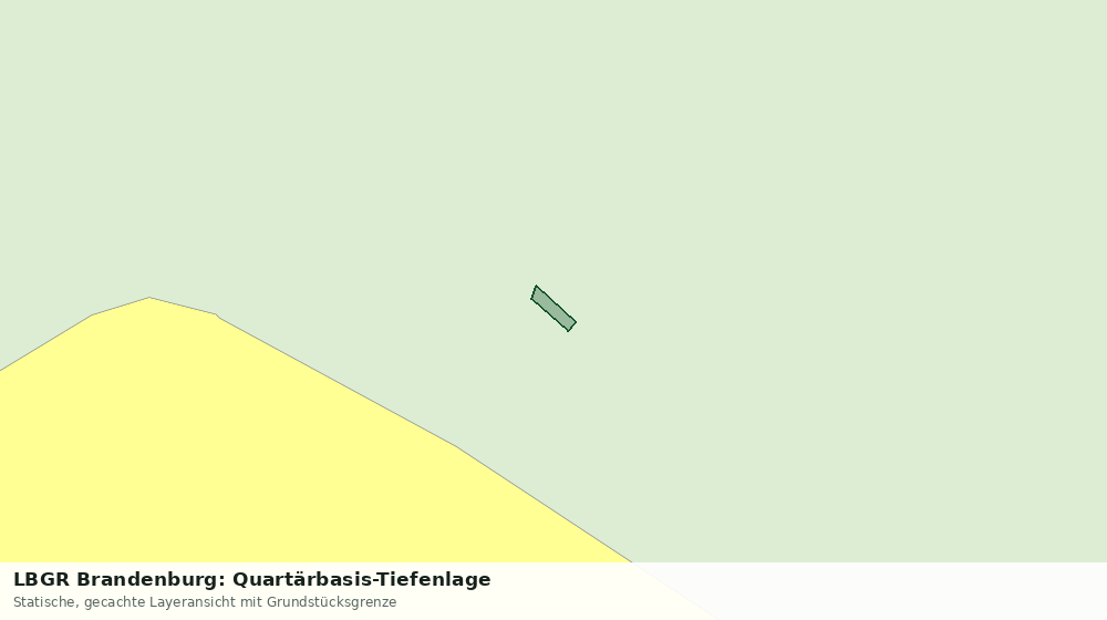 Statische Kartenansicht: LBGR Brandenburg: Quartärbasis-Tiefenlage