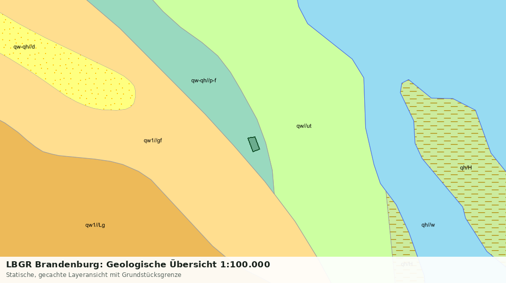 Statische Kartenansicht: LBGR Brandenburg: Geologische Übersicht 1:100.000
