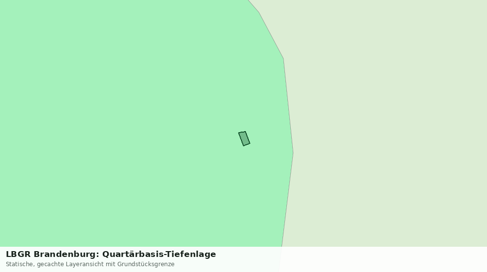 Statische Kartenansicht: LBGR Brandenburg: Quartärbasis-Tiefenlage