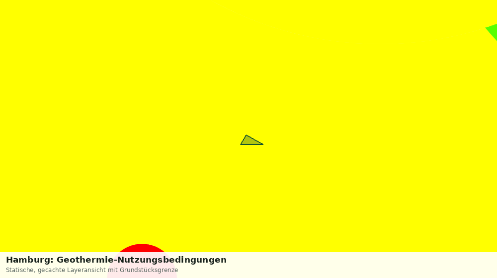 Statische Kartenansicht: Hamburg: Geothermie-Nutzungsbedingungen