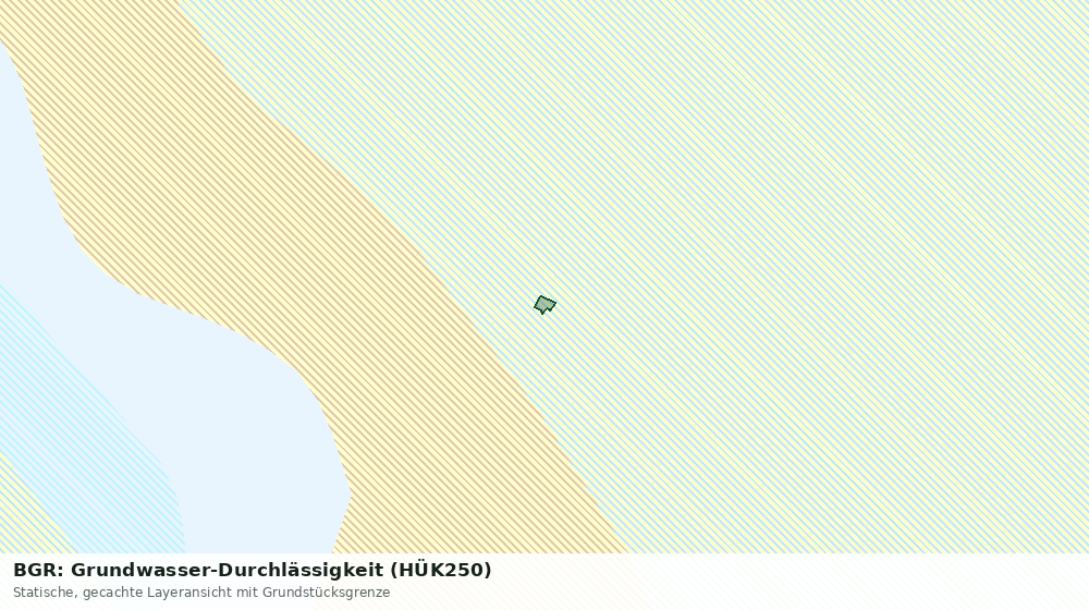 Statische Kartenansicht: BGR: Grundwasser-Durchlässigkeit (HÜK250)