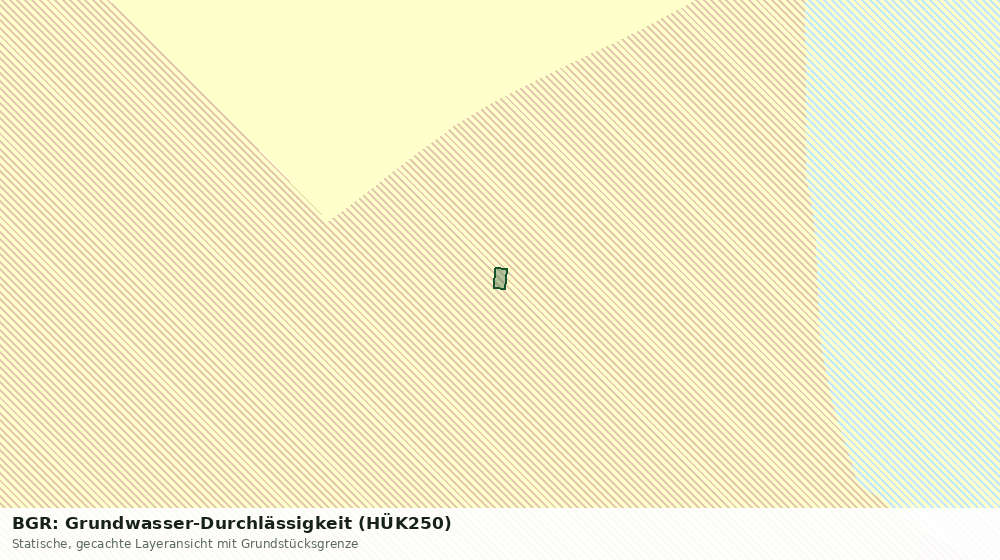 Statische Kartenansicht: BGR: Grundwasser-Durchlässigkeit (HÜK250)