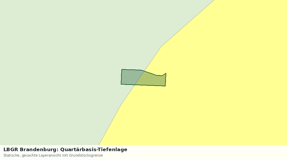 Statische Kartenansicht: LBGR Brandenburg: Quartärbasis-Tiefenlage