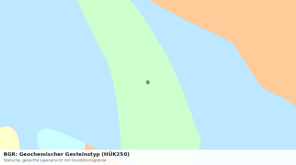 Statische Kartenansicht: BGR: Geochemischer Gesteinstyp (HÜK250)