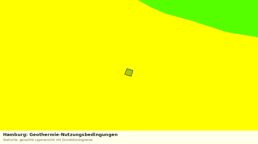 Statische Kartenansicht: Hamburg: Geothermie-Nutzungsbedingungen