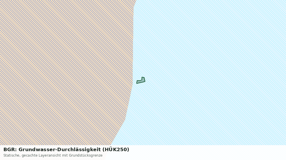 Statische Kartenansicht: BGR: Grundwasser-Durchlässigkeit (HÜK250)