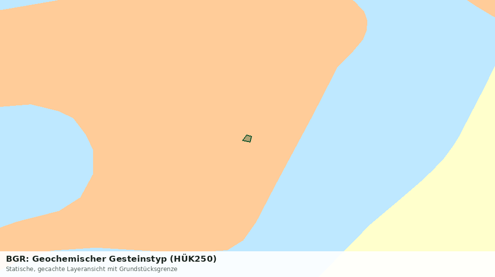 Statische Kartenansicht: BGR: Geochemischer Gesteinstyp (HÜK250)
