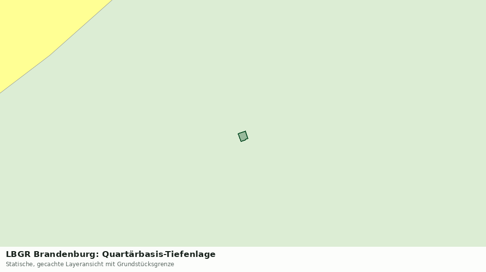 Statische Kartenansicht: LBGR Brandenburg: Quartärbasis-Tiefenlage