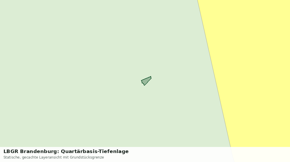 Statische Kartenansicht: LBGR Brandenburg: Quartärbasis-Tiefenlage