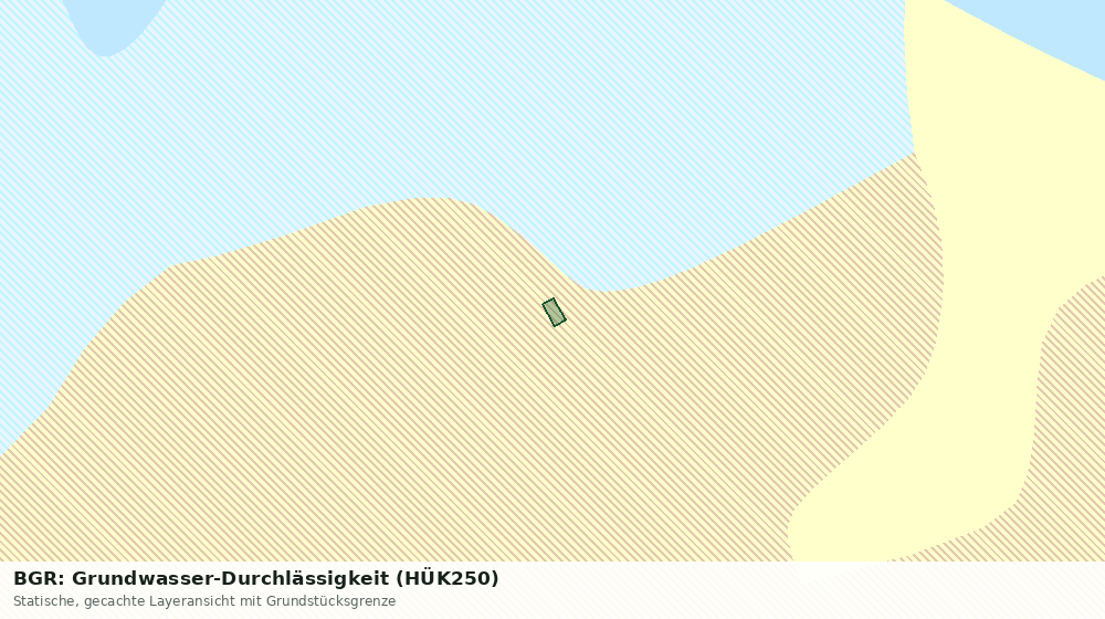 Statische Kartenansicht: BGR: Grundwasser-Durchlässigkeit (HÜK250)