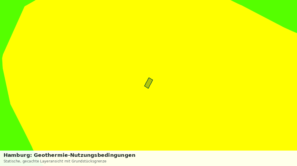 Statische Kartenansicht: Hamburg: Geothermie-Nutzungsbedingungen
