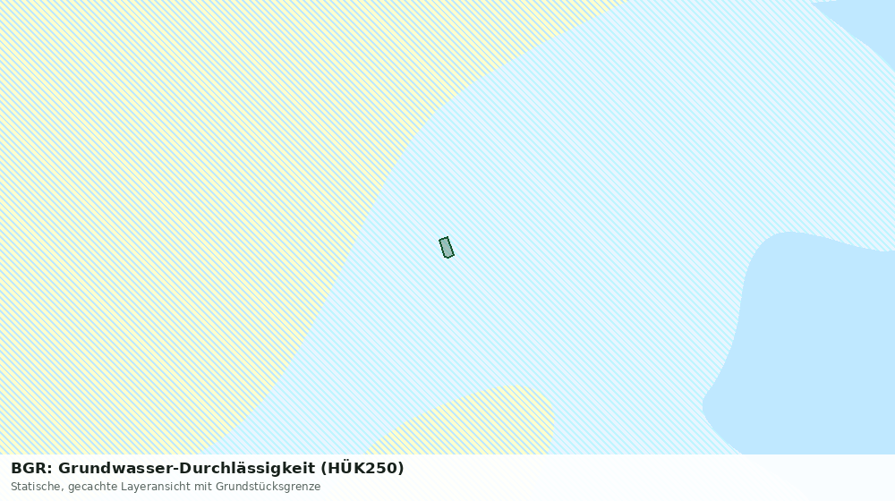 Statische Kartenansicht: BGR: Grundwasser-Durchlässigkeit (HÜK250)
