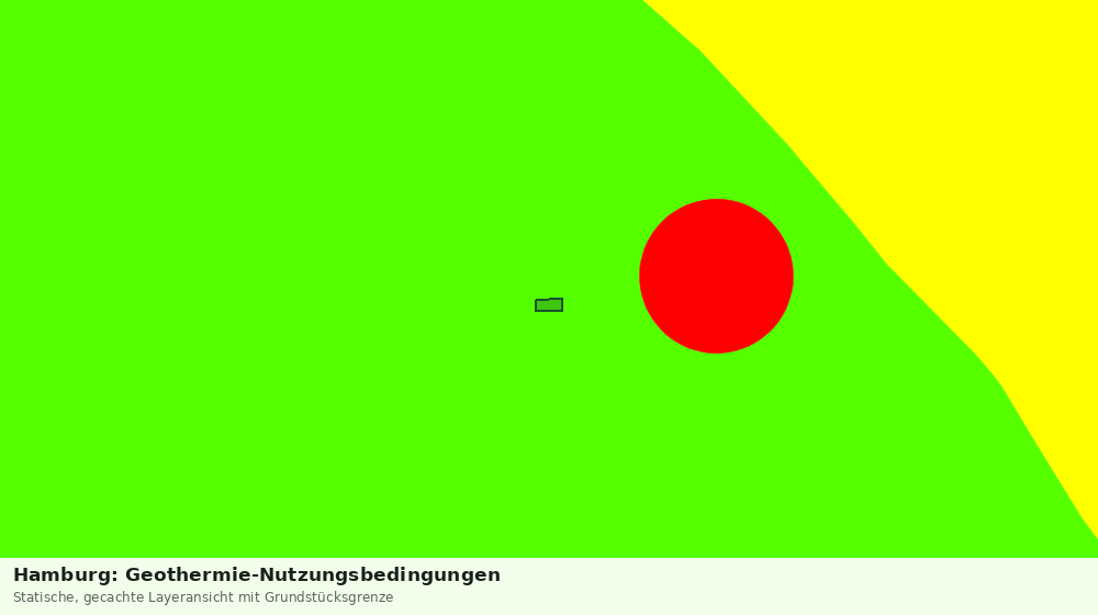 Statische Kartenansicht: Hamburg: Geothermie-Nutzungsbedingungen
