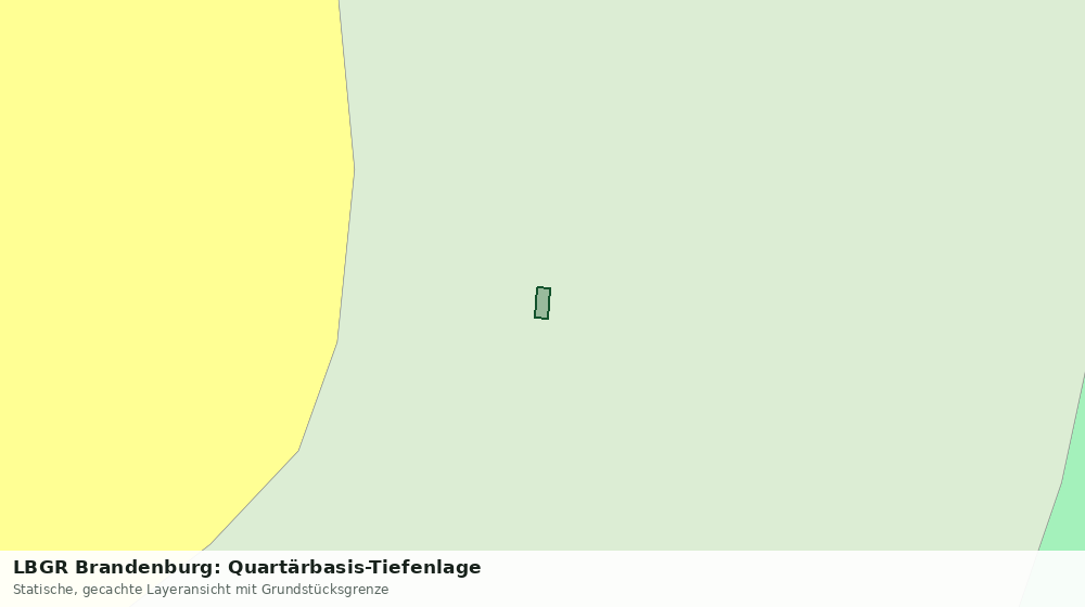 Statische Kartenansicht: LBGR Brandenburg: Quartärbasis-Tiefenlage