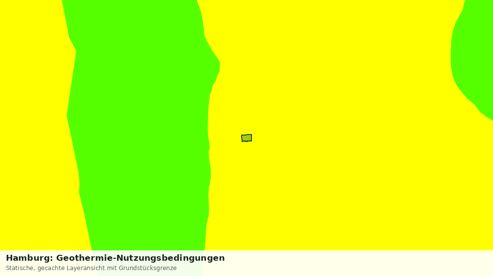Statische Kartenansicht: Hamburg: Geothermie-Nutzungsbedingungen