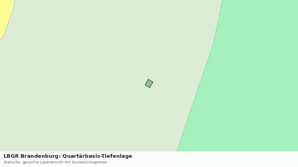 Statische Kartenansicht: LBGR Brandenburg: Quartärbasis-Tiefenlage