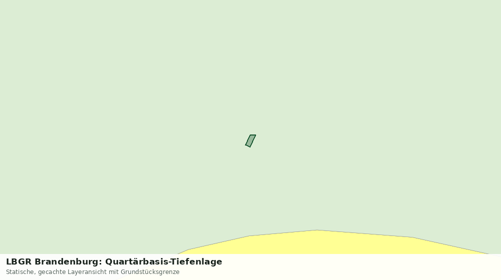Statische Kartenansicht: LBGR Brandenburg: Quartärbasis-Tiefenlage