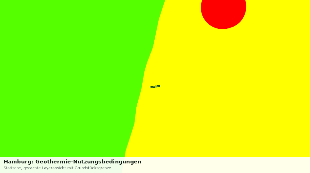 Statische Kartenansicht: Hamburg: Geothermie-Nutzungsbedingungen