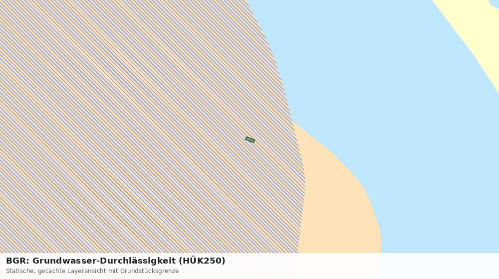 Statische Kartenansicht: BGR: Grundwasser-Durchlässigkeit (HÜK250)